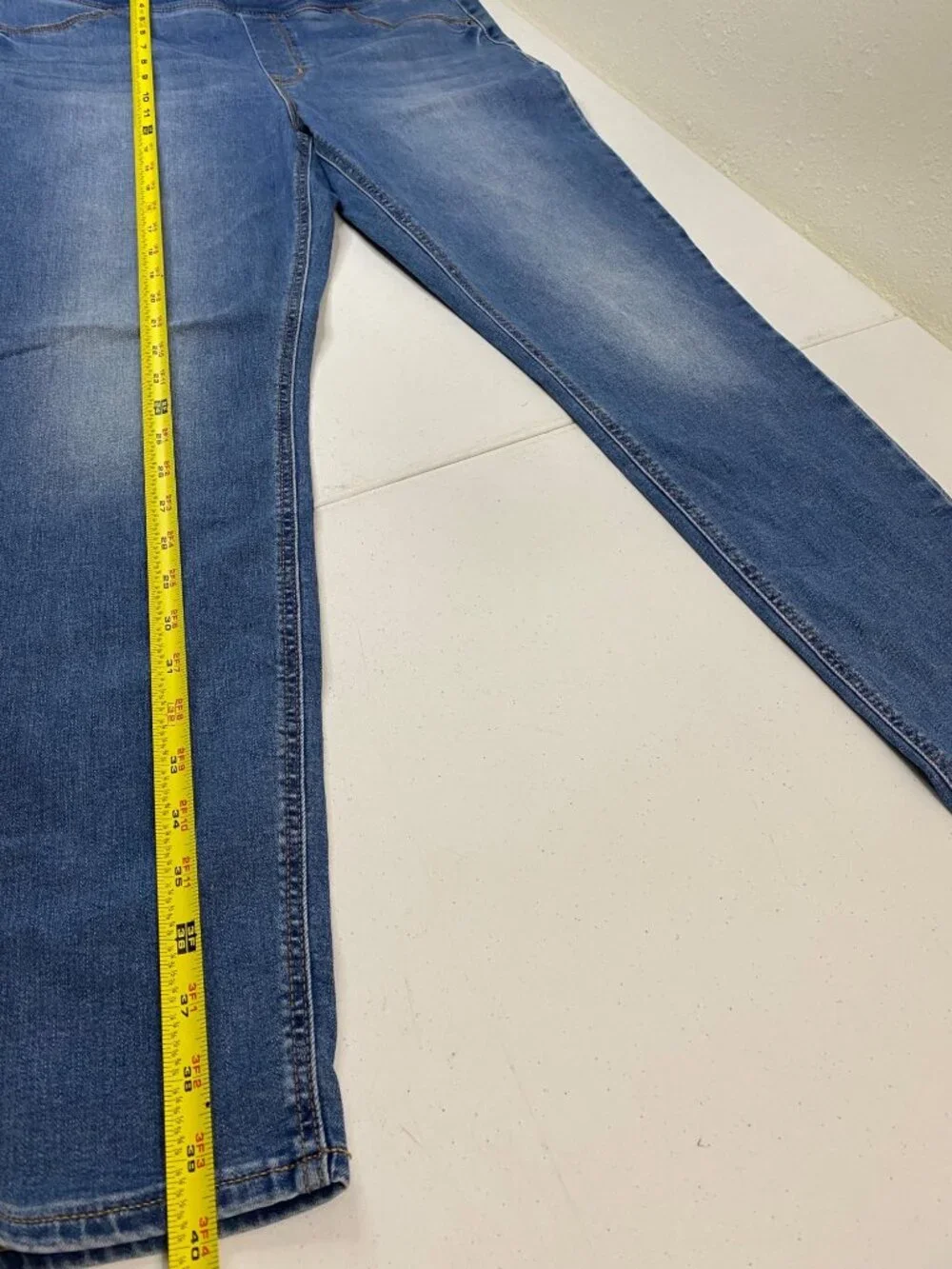 Old Navy Rockstar Jeggings Womens 12 Blue Stretch Pull On Skinny Jeans - Picture 7 of 10